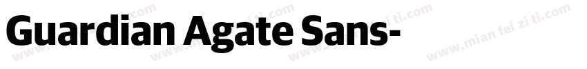 Guardian Agate Sans字体转换